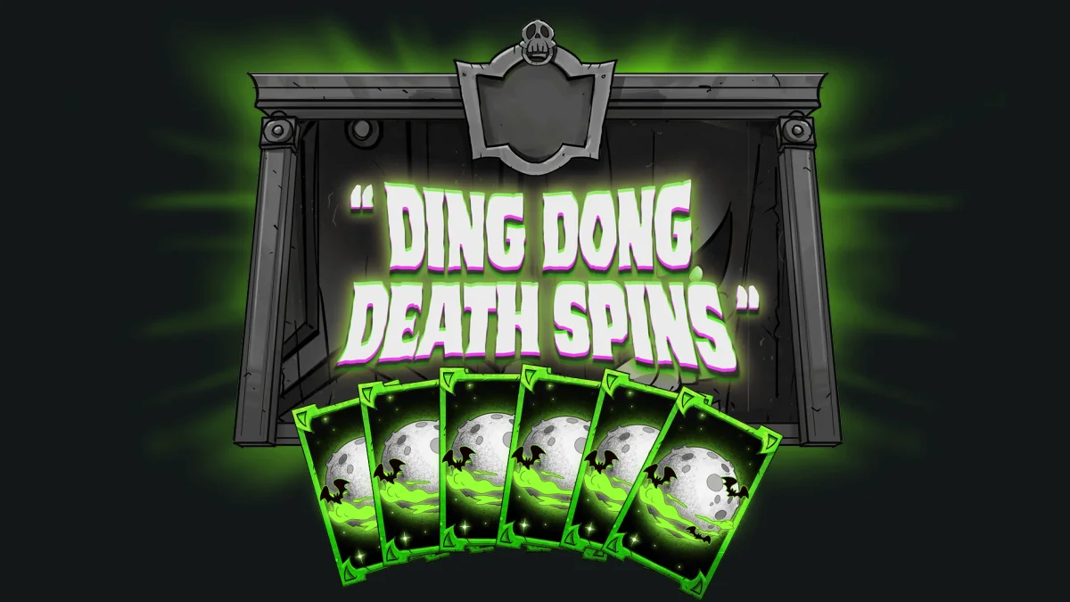 Official Ding Dong Death Spins bonus artwork from Nolimit City