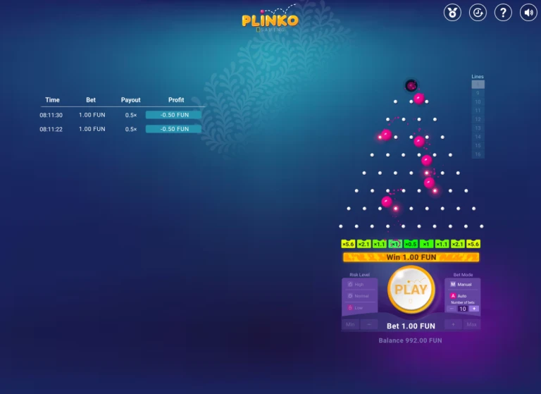 BGaming Plinko — Individual drop results BGaming Plinko — Individual drop results